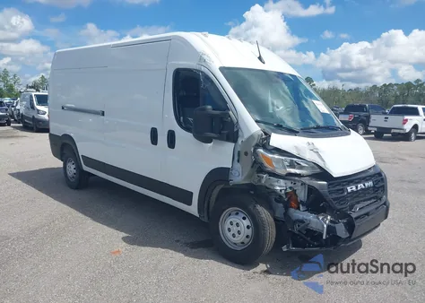 2023 Ram Promaster 2500 High Roof 159 Wb from USA, damaged, VIN 3C6LRVDGXPE589977